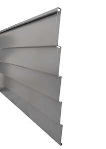 Demi-lame pour claustra ALUCLOS ALUCLIN XL en aluminium L. 180 x H. 93 cm - gris clair 7037