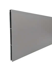 Lame de clôture en aluminium ALUCLOS ALUMAX gris clair 7037 H. 255 x Ép. 18 mm - L. 2 m
