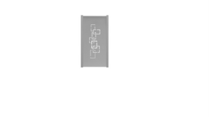 Panneau décor horizontal en aluminium ALUCLOS ALULINE Labyrinthe gris 7037 L. 93 x l. 180 cm
