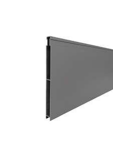 Lame pleine aluminium ALUCLOS ALULINE L. 210 x l. 15 cm x Ep. 18 mm - gris 7037