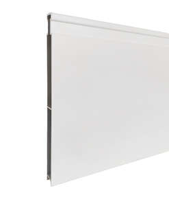 Lame pleine aluminium ALUCLOS ALULINE L. 210 x l. 15 cm x Ep. 18 mm - Blanc 9016
