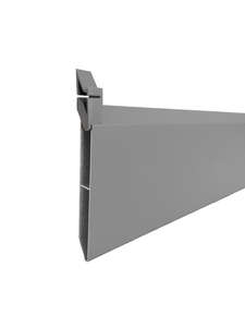 Lame ajourée aluminium ALUCLOS ALULINE L. 200 x l. 15 cm x Ep. 18 mm - Gris 7037 