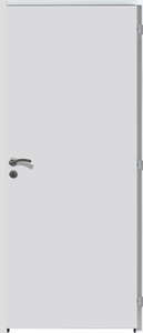 Bloc porte plane prépeint alvéolaire H. 2040 x l. 730 mm poussant droit - Huisserie résineux 90x45 mm