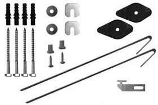 Kit de fixation pour cour anglaise et rehausse avec passage piéton et véhicule léger