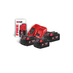 Pack batterie système M18 Milwaukee L. 384 x l. 97 x H. 184 mm