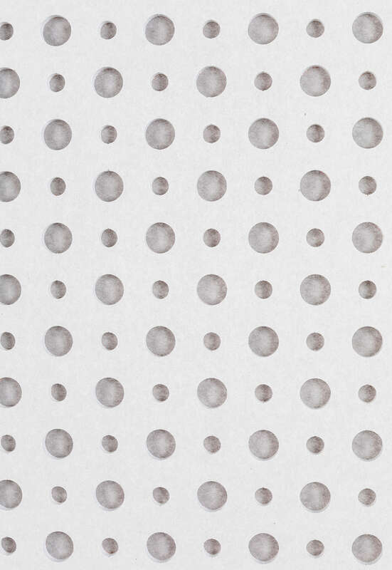 Plaque de plâtre DELTA UFF 8/12/50R pour plafonds non démontables- Voile noir - L. 2000 x l. 1200 mm x Ép. 12,5 mm