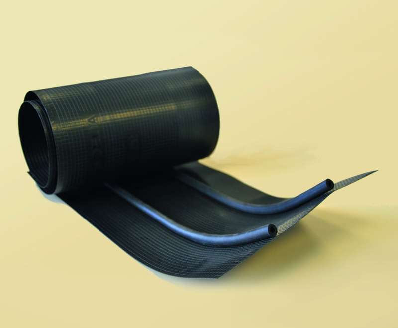 Bande d'arase pour protection ossature bois en polyoléfine DELTA® VENT STOP noir - Rouleau de L. 25 m x l. 250 mm