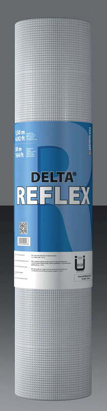 Pare-vapeur pour mur intérieur en couche d'aluminium DELTA® REFLEX  argenté - Rouleau de L. 50 x l. 1,5 m