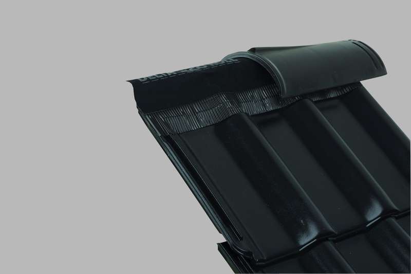 Closoir de ventilation pour aération et étanchéité en aluminium DELTA® ECO ROLL rouge terre cuite / noir - Rouleau de L.50 m x l. 310 mm