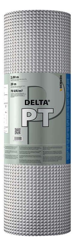 Nappe à excroissance pour protection et drainage en polyéthylène DELTA® PT  translucide - Rouleau de L. 10 x l. 1,5 m