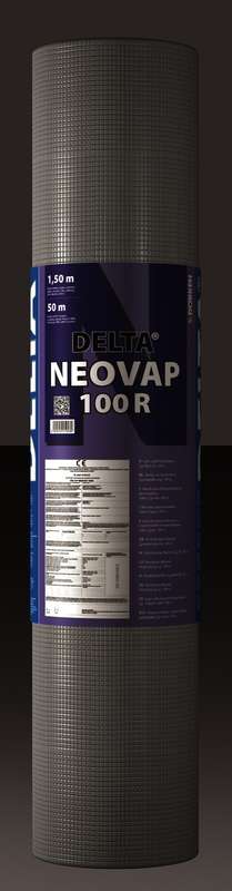 Pare-vapeur armé pour étanchéité en polypropylène DELTA® NEOVAP 100R translucide - Rouleau de L. 50 x l. 1,5 m