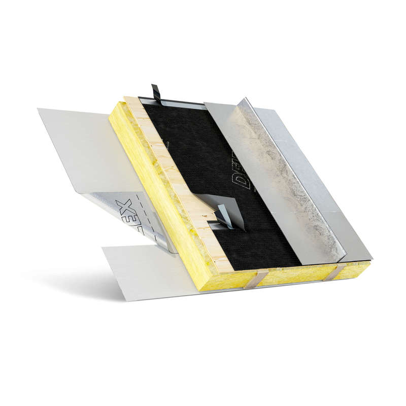 Ecran pour toitures et bardages métalliques en polypropylène DELTA®-TRELA PLUS noir - Rouleau de L. 30 x l. 1,5 m