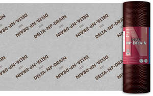 Nappe en polyéthylène DELTA®-NP DRAIN brun - Rouleau de L. 20 x l. 2 m