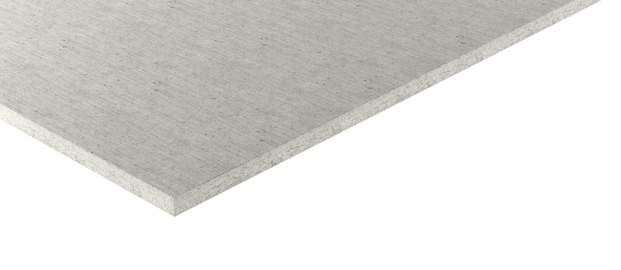 Plaque de plâtre en fibre/gypse bords droits grande hauteur L. 2600 x l. 1200 mm - Ép. 15 mm