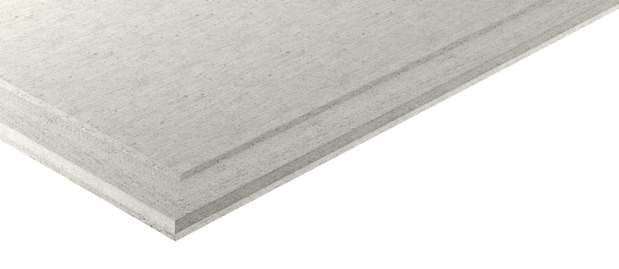 Plaque de plâtre en fibre/gypse 4 bords amincis grande hauteur L. 2000 x l. 1200 mm - Ép. 12,5 mm