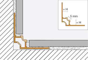 Profilé d'angle pour lisaison sol/mur et mur/mur SCHLÜTER DILEX-EF100 en PVC/CPE gris pastel L. 2,5 m x H. 10 mm