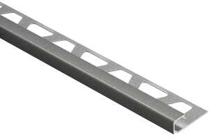 Profilé de finition pour angle sortant de revêtement de sol SCHLÜTER QUADEC-TSG en aluminium finition structurée gris L. 2,5 m x H. 10 mm