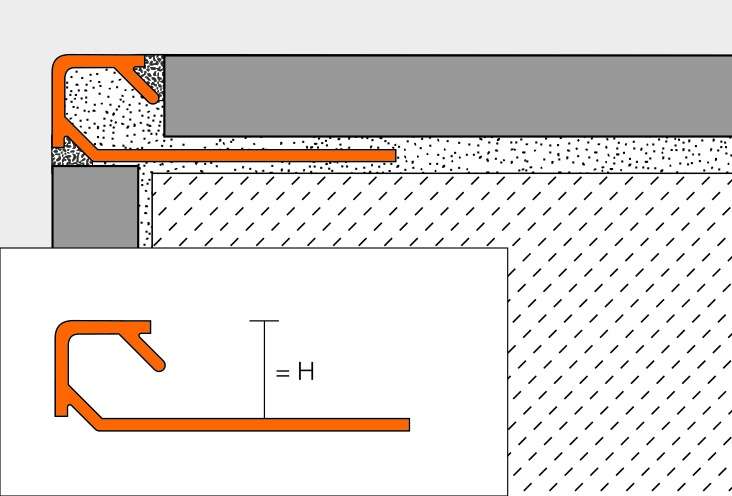 Profilé de finition pour angle sortant et revêtement carrelé SCHLÜTER QUADEC-AE en aluminium naturel anodisé mat L. 2,5 m x H. 10 mm