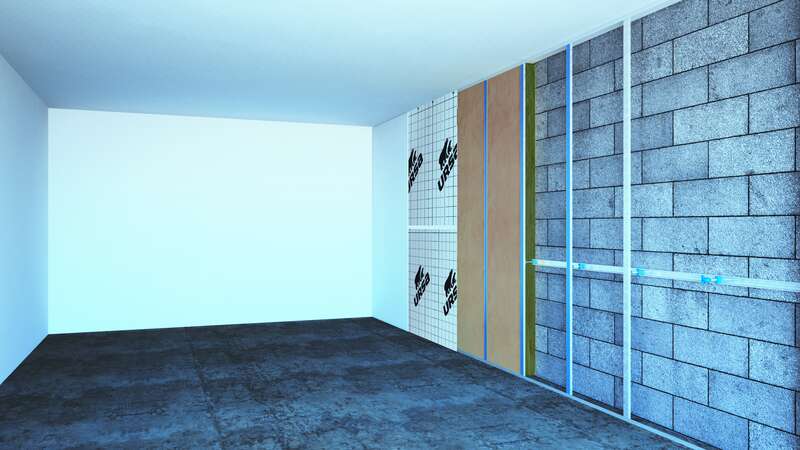 Panneau isolant URSA PRK  32 en laine de verre revêtue kraft pour murs et combles L. 5400 x l. 1200 x Ép. 101 mm - R=3,15 m².K/W