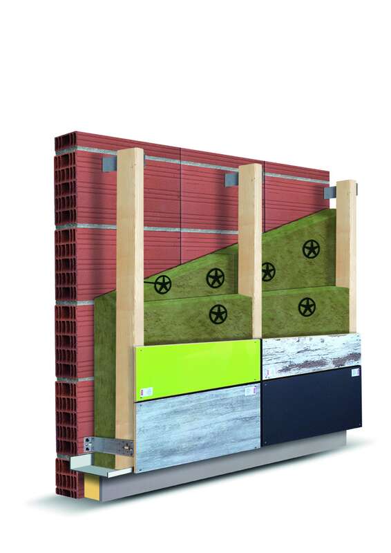 Panneau isolant Ursa FACADE 35R en laine de verre revêtue voile de verre pour l'isolation des façades  L. 3000 x l. 600 x Ép. 200 mm - R=5,7 m².K/W