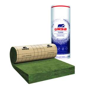 Panneau isolant URSA MRK 40 en laine de verre  revêtue kraft pour murs et combles L. 6,5 x l. 1,2 m x Ép. 120 mm - R=3,50 m².K/W