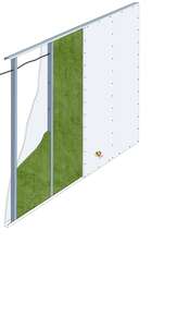 Rouleau URSACOUSTIC en laine de verre non revêtue pour murs et combles L. 9000 x l. 900 x Ép. 85 mm - R=2,1 m².K/W