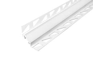 Profilé de jonction pour sols et murs sanitaire en PVC DURACOVE SO L. 183 cm x l. 23 x H. 23 mm blanc