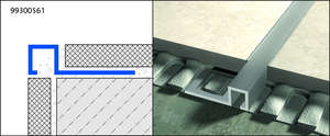 Profilé de finition carré pour murs et sols en aluminium SQUARELINE L. 250 cm x l. 12 x H. 11 mm argent