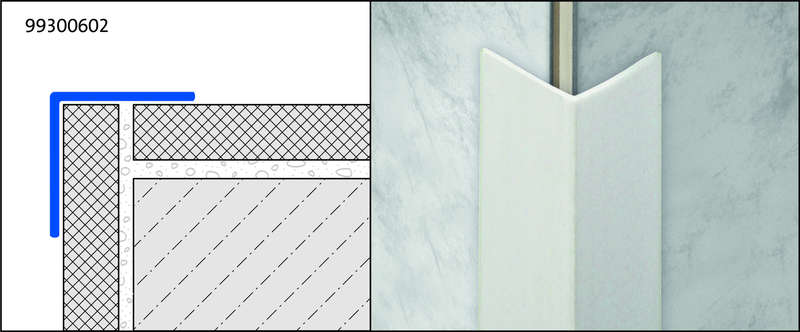 Profilé pour protection des angles en PVC DURAGARD WP L. 2,5 m x H. 20 mm blanc