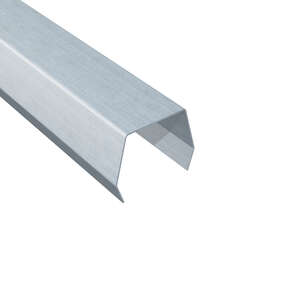 Couvre-joint pour arêtier en zinc CLASSIC naturel - dév. 140 - L. 2000 x Ép. 0,65 mm