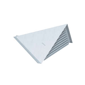Chatière de ventilation triangulaire à souder en zinc CLASSIC naturel - l. 205 x P. 325 x H. 150 mm