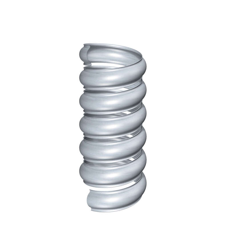 Bague spirale avec bord en zinc CLASSIC naturel - Diam. 100 mm - Carton de 15 pièces