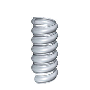 Bague spirale avec bord en zinc CLASSIC naturel - Diam. 80 mm - Carton de 20 pièces