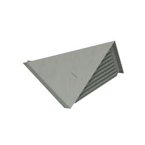 Chatière de ventilation triangulaire à souder en zinc PrePATINA ardoise - l. 205 x P. 325 x H. 150 mm