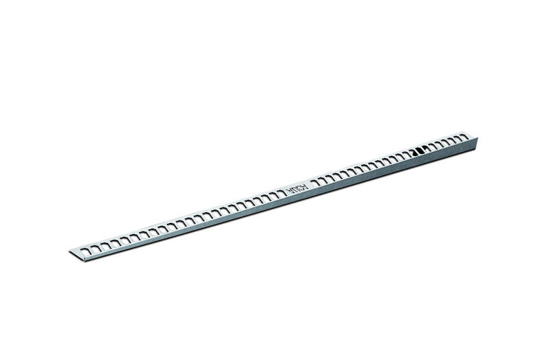Profilé de compensation gauche jonction chape-receveur JACKOBOARD® AQUA LINE PROFILE inox L. 2000 mm