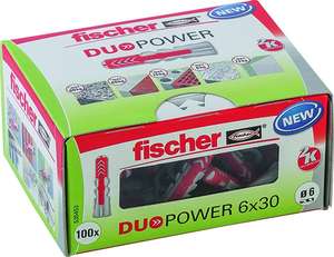 Cheville Duopower sans vis - 6 x 30 mm - Boîte de 100 - Ref:535453