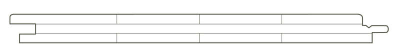 Lambris OCECAPP11 FAS 21 FE en Épicéa du Nord 12% - choix A2 - blanc - L. 2650 x l. 181 x Ép. 21 mm