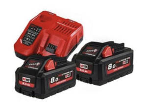 Pack batterie M18 énergie Milwaukee rouge L. 405 x l. 97 x H. 212 mm