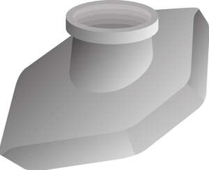 Chapeau hexagonal à buse D202 pour ventilation de toiture - teinte naturelle
