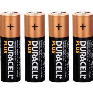 Pile alcaline Duracell Plus AA x4