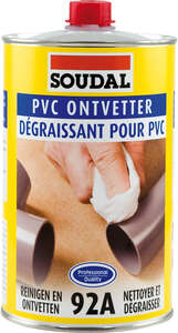 Dégraissant nettoyant pour PVC 92A - Bouteille de 1 L
