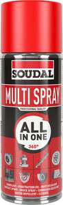  Multi spray SOUDAL - Multifonctions 8 en 1 - 400 ml
