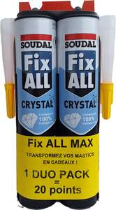 LOT DE 2 X 290 ML Fix ALL "CRYSTAL"