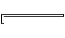 Planche de rive en équerre en PVC gris agate - 35x230 mm - L. 6 m