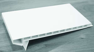 Planche de rive en équerre en PVC blanc signalisation - 10x160 mm - L. 6 m