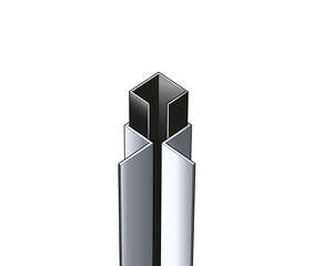 Angle extérieur de jonction en aluminium noir - L. 30 cm