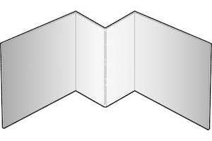 Profil d'angle intérieur CEDRAL CLICK en aluminium C02 - vanille - L. 3 m