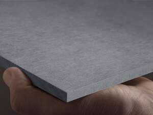 Panneau de bardage extérieur TECTIVA en fibres-ciment - profil TE15 gris clair - L. 2520 x l. 1240 x Ép. 8 mm
