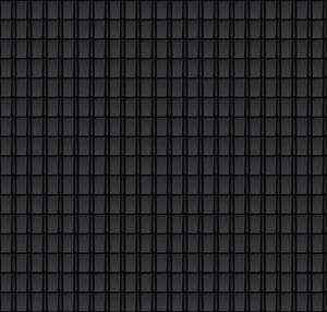 Tuile en terre cuite TEMPÊTE 44 noir brillant émaillé L. 248 x l. 195 mm
