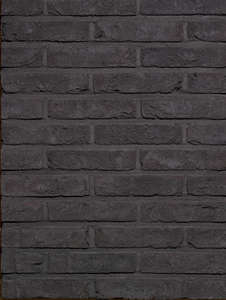 Plaquette de brique teinte noir Agora Noir Graphite L. 215 x l. 22  x H. 65 mm